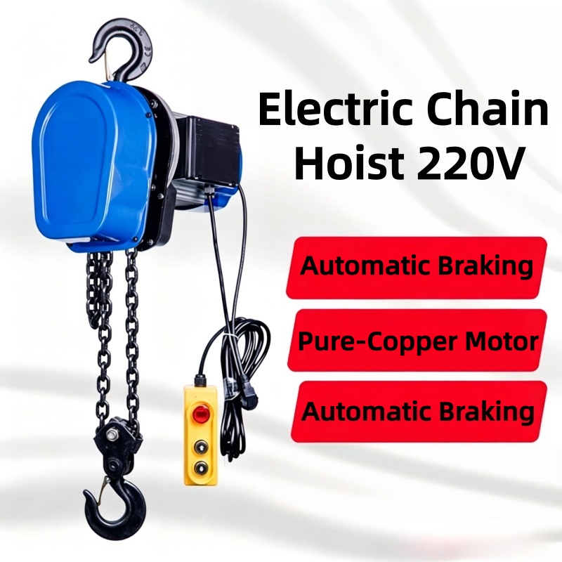 Electric Chain Hoist - 電動チェーンホイスト、産業用チェーン式電動リフティング装置、手動操作スイッチ付き