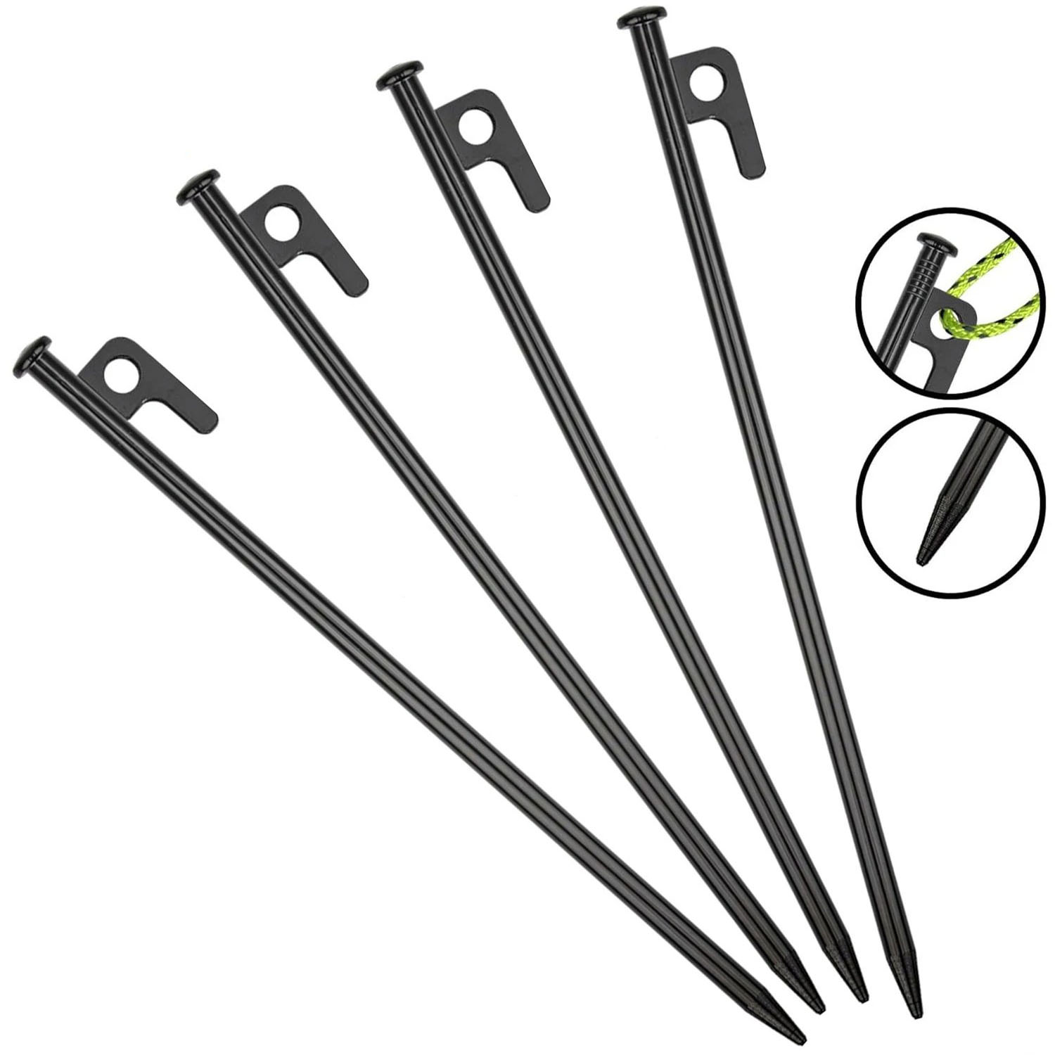 Heavy Equipment Supplies - 15/20/30cm ヘビーデューティーテントペグ ピクニック キャンプテントステーク グラウンドネイル ハイキングキャンプ用品
