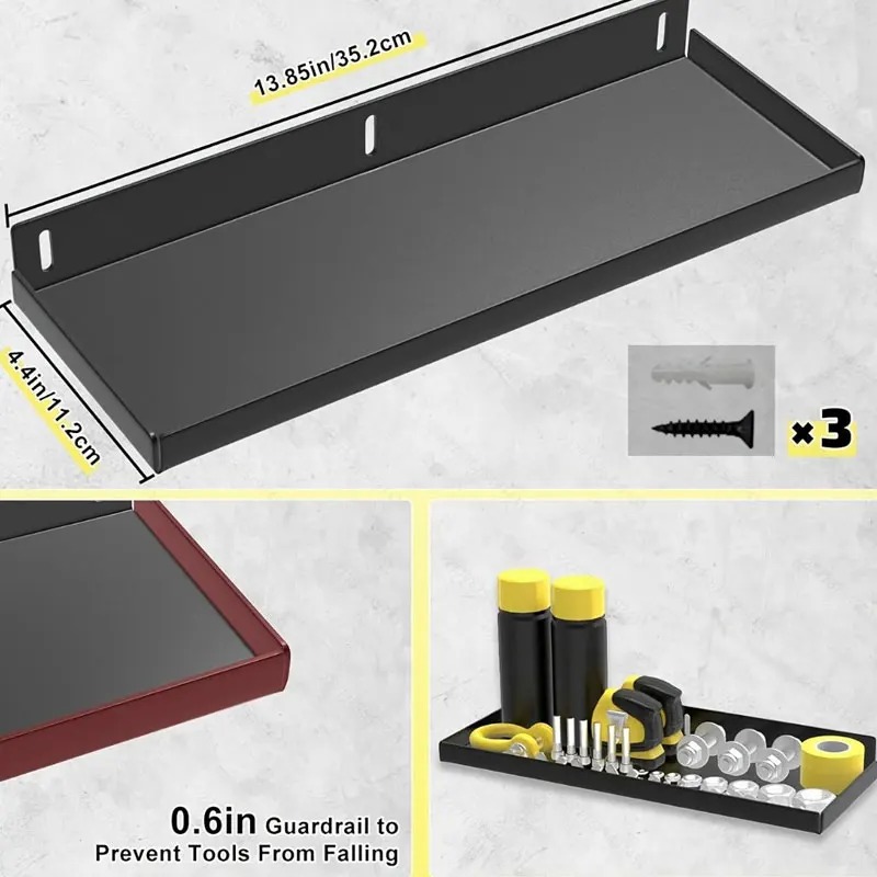 Heavy Equipment Supplies - 壁掛け式金属製ツールハンガー、頑丈なスチール製収納ラック、ドライバー、ハンマー、ガレージ、作業場用ツールオーガナイザー、耐久性あり