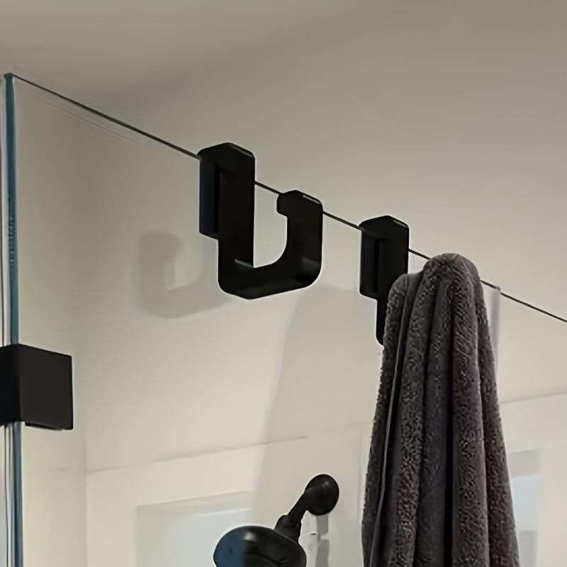 2個入り 3D高耐久シャワーフック、8mmガラスドアに最適  - Heavy Equipment Glass のレビューと価格
