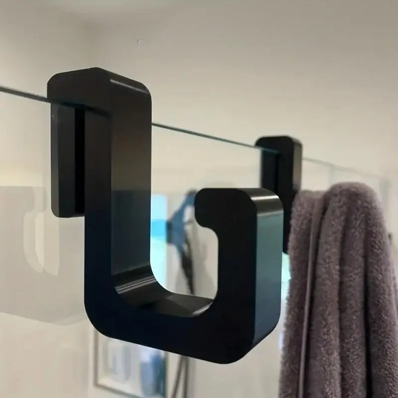 2個入り 3D高耐久シャワーフック、8mmガラスドアに最適  - Heavy Equipment Glass のレビューと価格