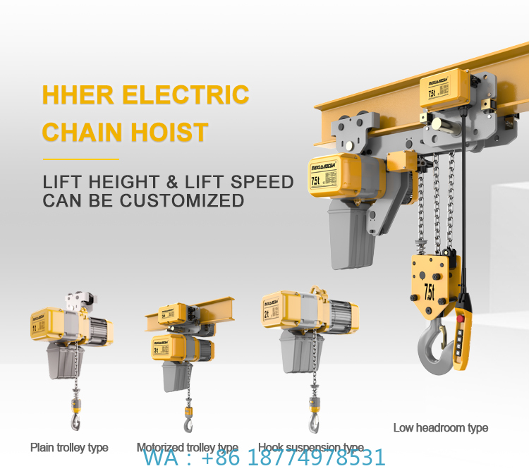 人気の高品質低ヘッドリム電動ホイスト 超低ヘッドリム電動チェ - Electric Chain Hoist のレビューと価格