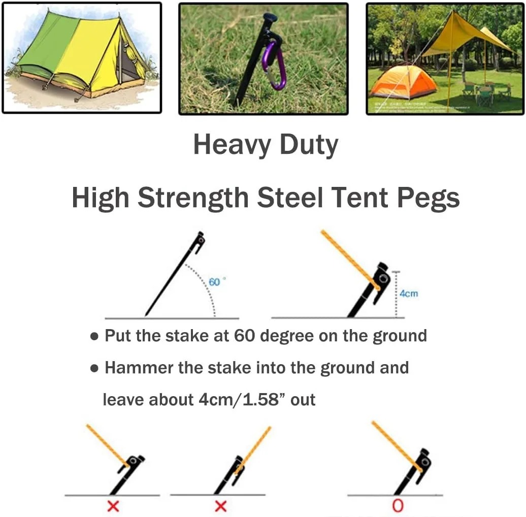 15/20/30cm ヘビーデューティーテントペグ ピクニッ - Heavy Equipment Supplies のレビューと価格