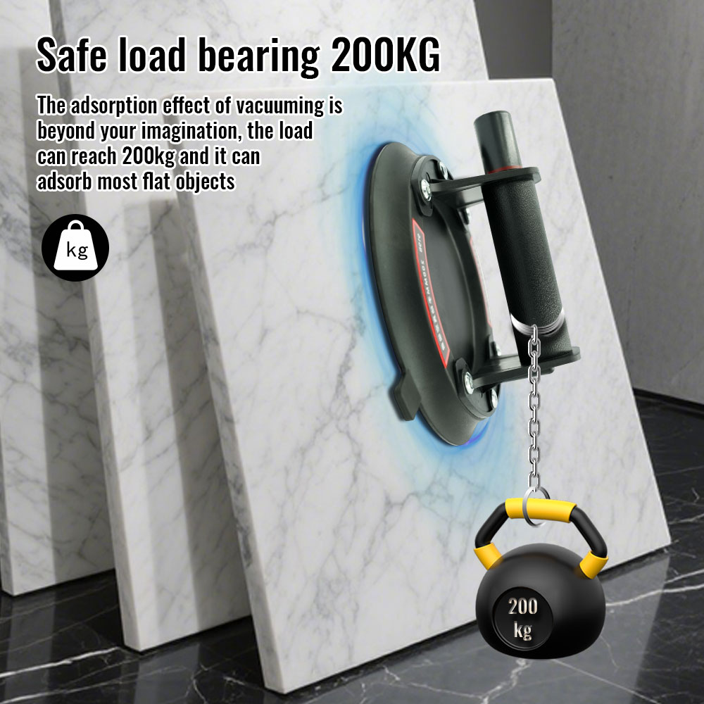 真空吸盤 200kg 耐荷重 ヘビーデューティー バキューム - Heavy Equipment Glass のレビューと価格